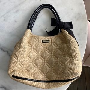 Kate Spade Quilted Straw Purse
